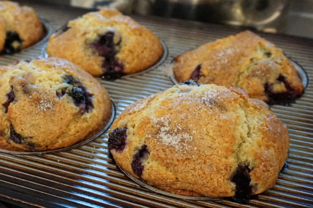 Anne's Blueberry Muffins with Cinnamon Sugar