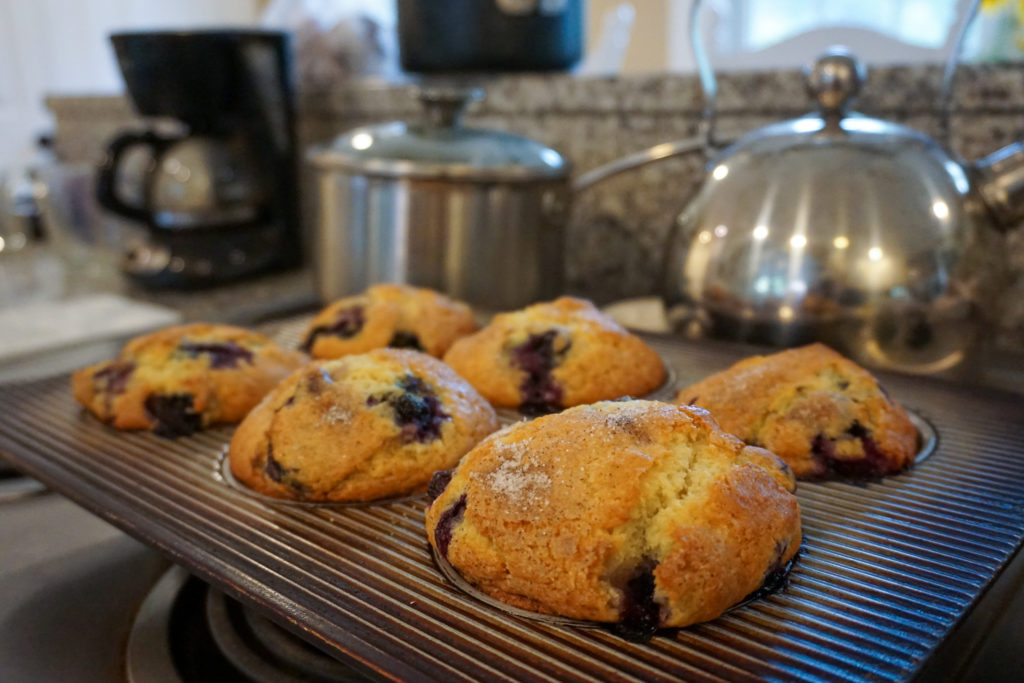 Anne's Blueberry Muffins in Jumbo Baking Tin